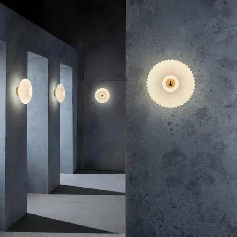 Decorative Glass Wall Panel with Soft Wave Texture - BritishMode
