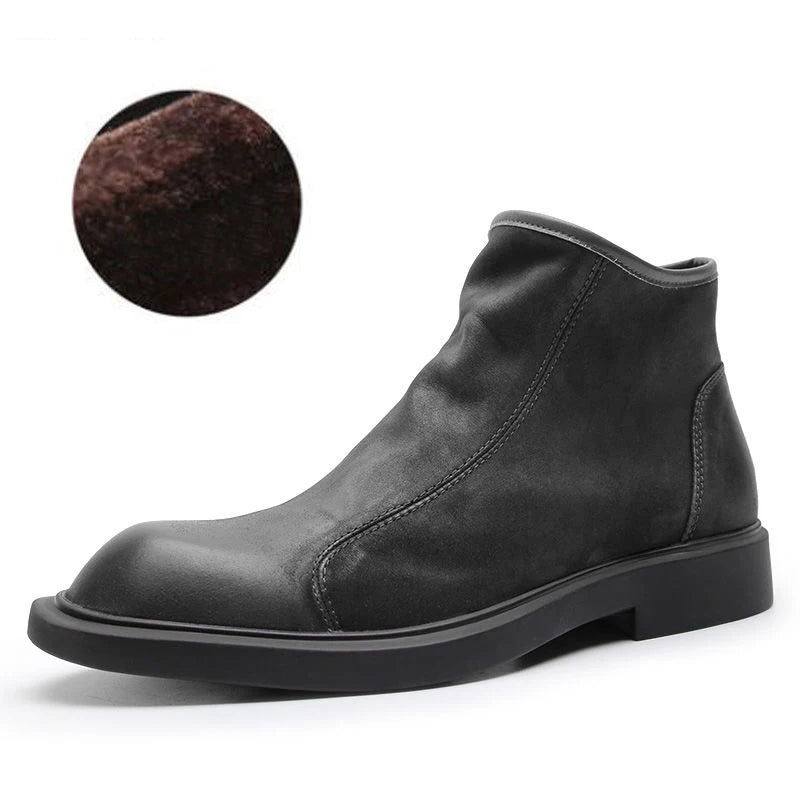 Mens Leather Ankle Boots Durable Everyday Style