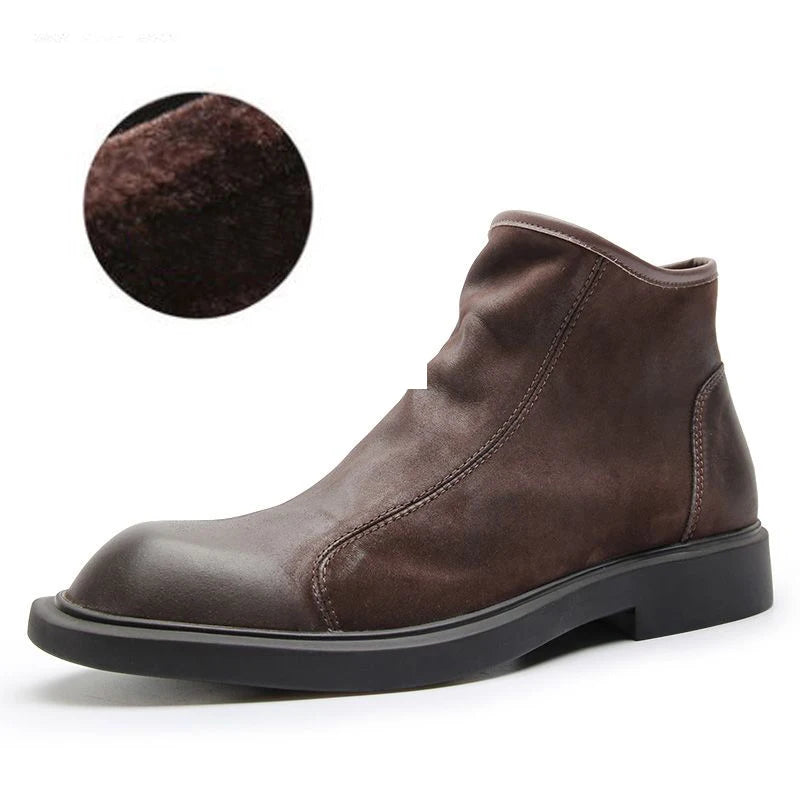 Mens Leather Ankle Boots Durable Everyday Style