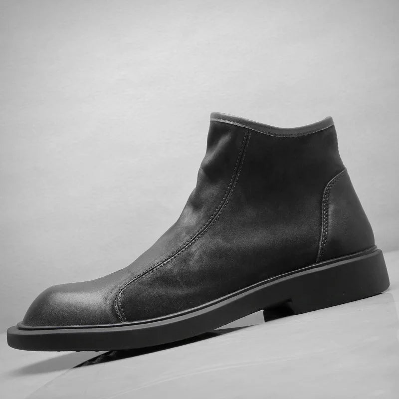 Mens Leather Ankle Boots Durable Everyday Style