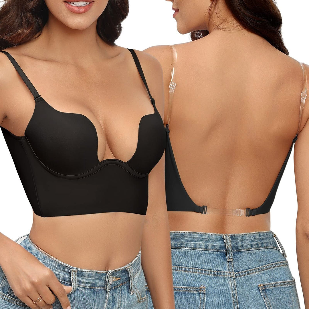 Womens Seamless Backless Bra with Invisible Support Comfortable Fit