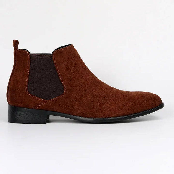 Mens Ankle Boots with Elastic Side Panels