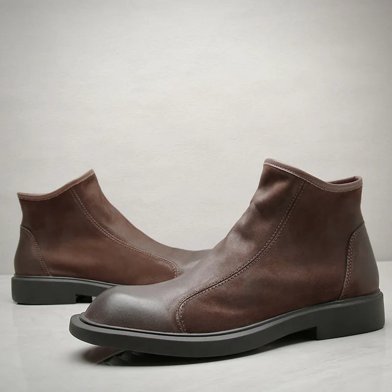 Mens Leather Ankle Boots Durable Everyday Style