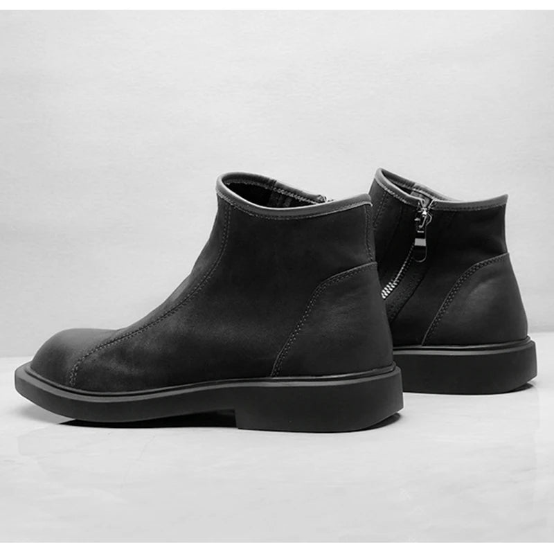 Mens Leather Ankle Boots Durable Everyday Style