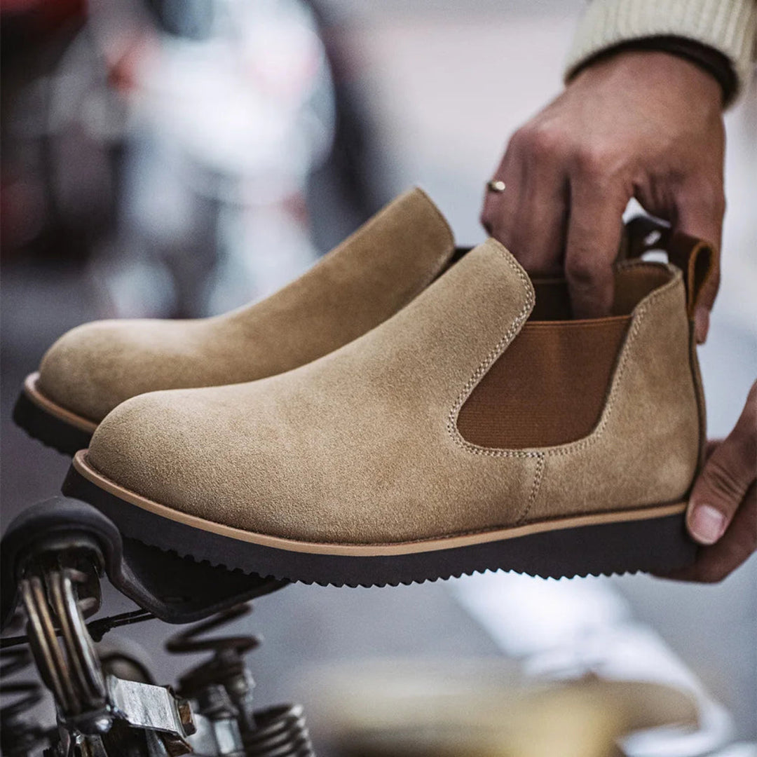 Mens Chelsea Shoes Suede Street Style