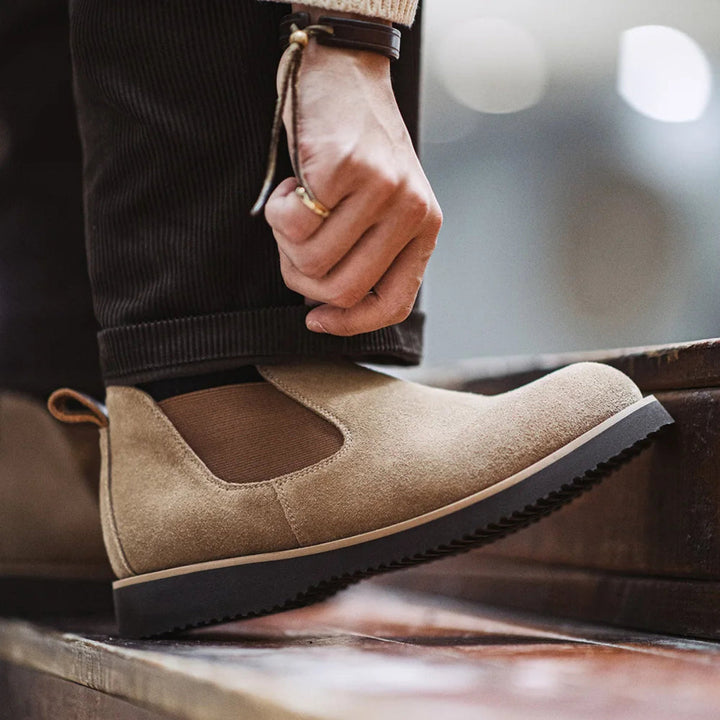 Mens Chelsea Shoes Suede Street Style