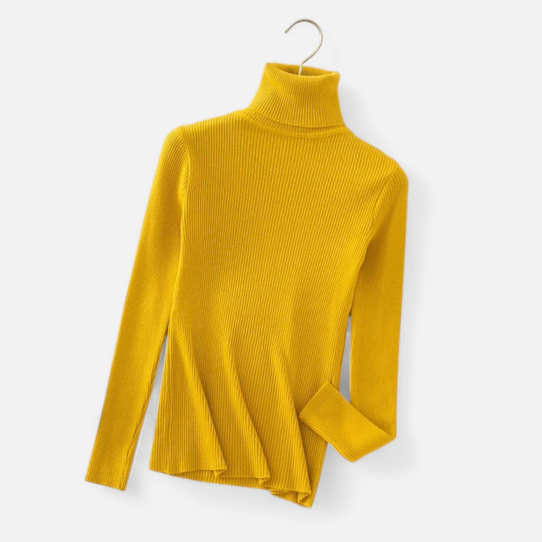 Womens Cashmere Sweater Turtleneck Slim Fit