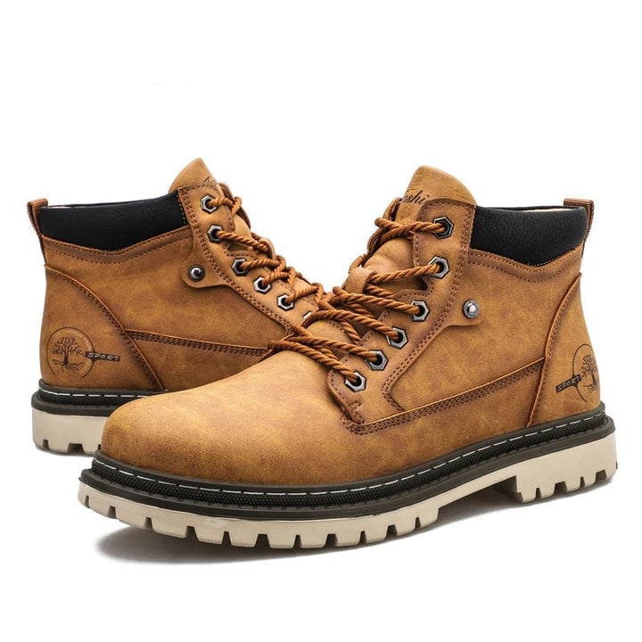 Unisex Casual Lace-Up Boots Durable Design