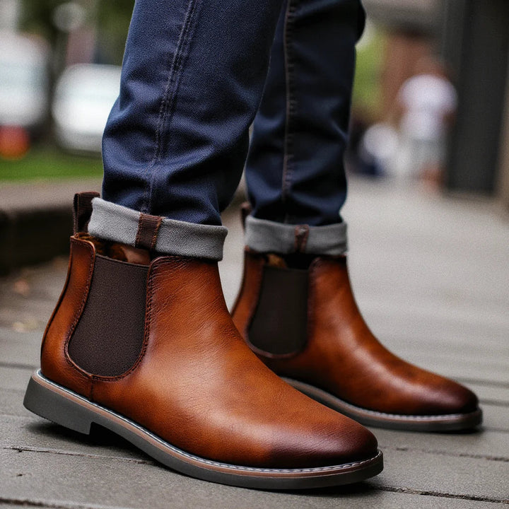 Mens Chelsea Boots Durable Leather
