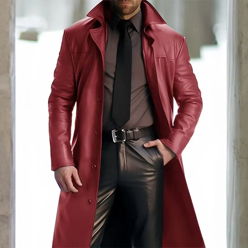 Mens Tall Overcoat Warm Winter Wool Blend