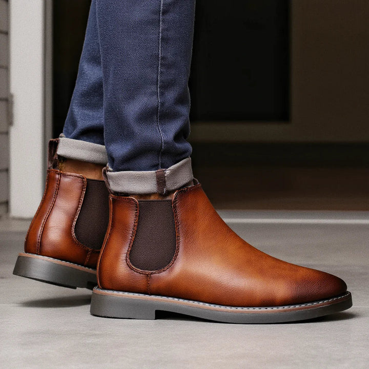 Mens Chelsea Boots Durable Leather