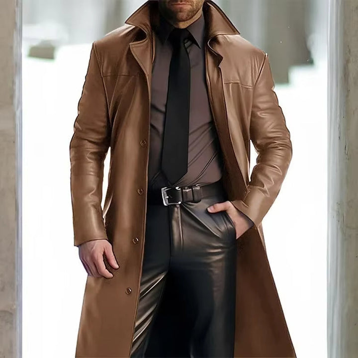 Mens Tall Overcoat Warm Winter Wool Blend - BritishMode