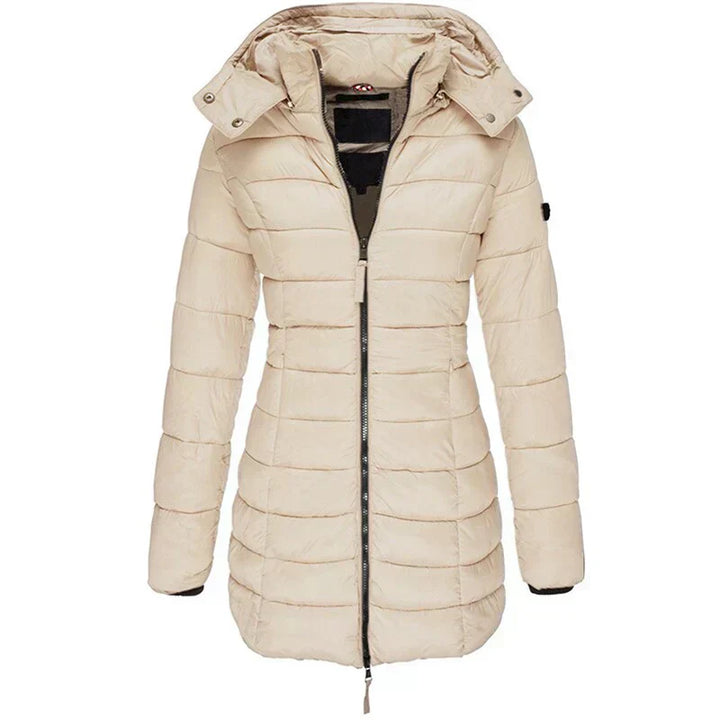 Womens Hooded Down Jacket Insulated Winter Fit