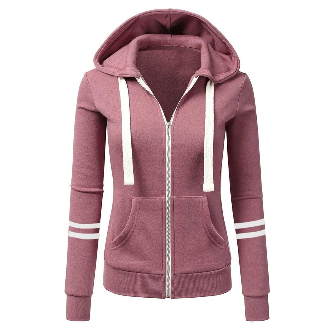Womens Wool Zip-Up Hoodie Relaxed Fit - BritishMode