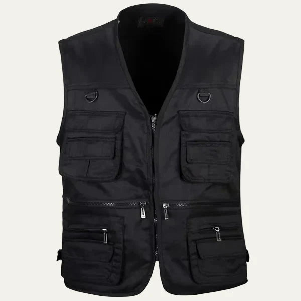 Mens Utility Vest Multi Pocket Functional Fit