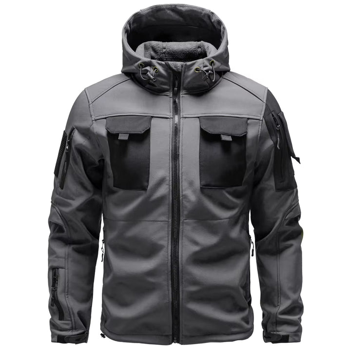 Mens Military Jacket Waterproof Multiple Pockets