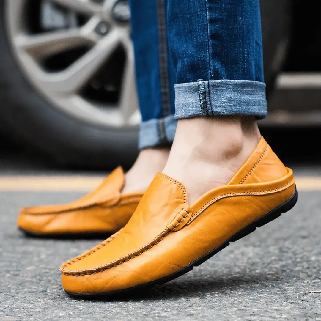 Mens Casual Loafers Handmade Leather - BritishMode