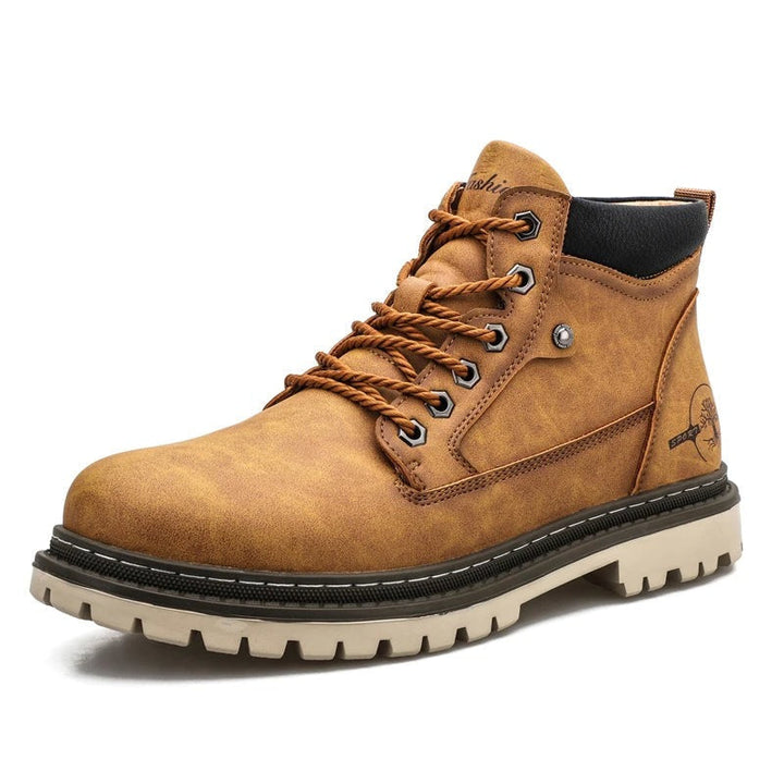 Unisex Casual Lace-Up Boots Durable Design - BritishMode
