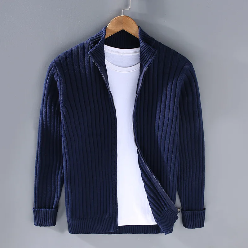 Mens Cotton Zip-Up Vest Casual Fit