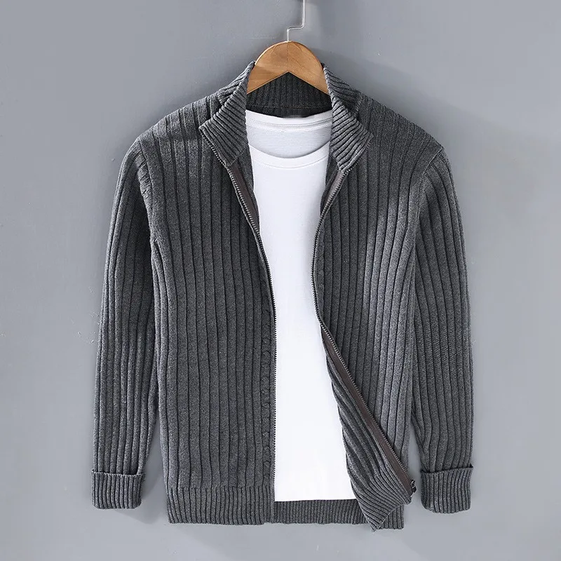 Mens Cotton Zip-Up Vest Casual Fit