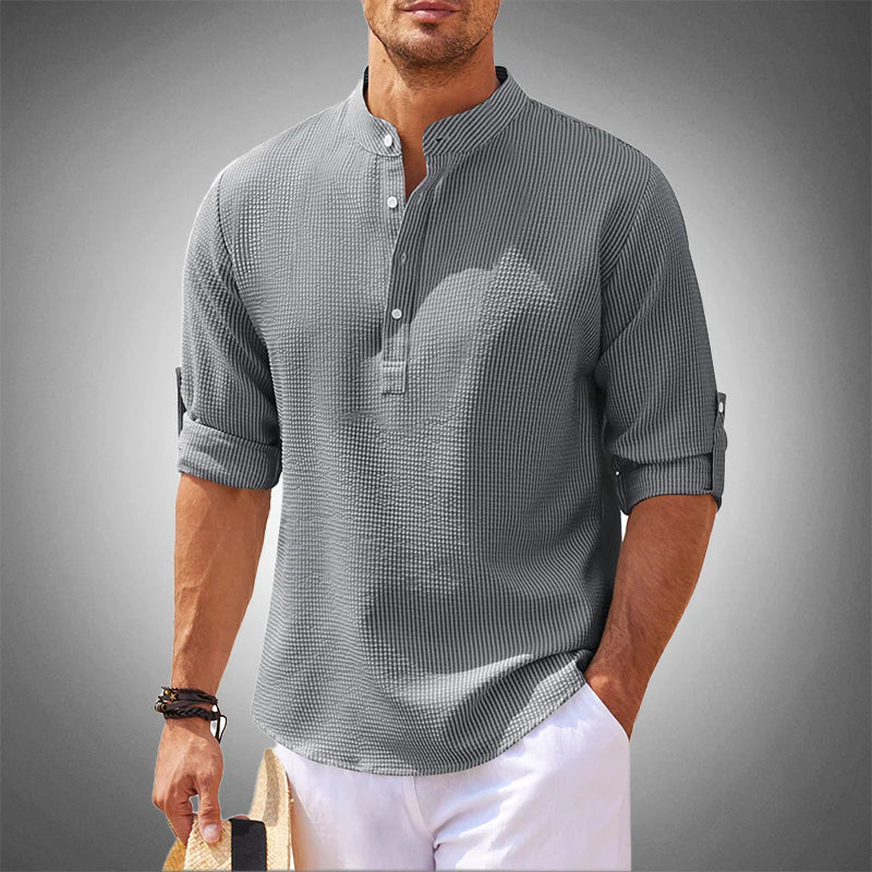 Mens Linen Shirt Deluxe Fit