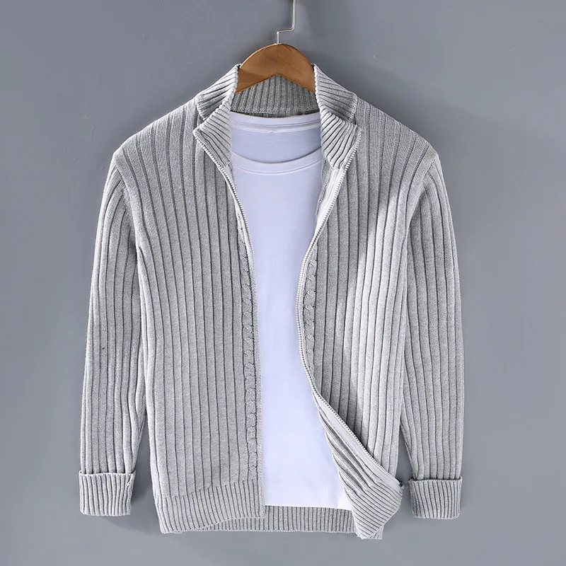 Mens Cotton Zip-Up Vest Casual Fit - BritishMode
