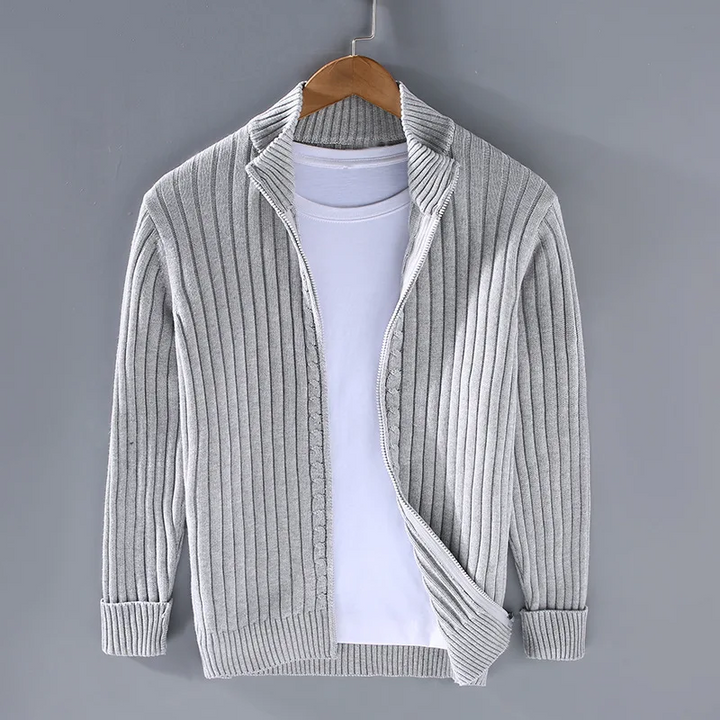 Mens Cotton Zip-Up Vest Casual Fit - BritishMode