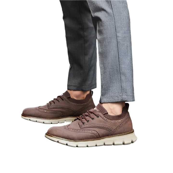 Mens Brogue Style Sneakers Classic Design - BritishMode