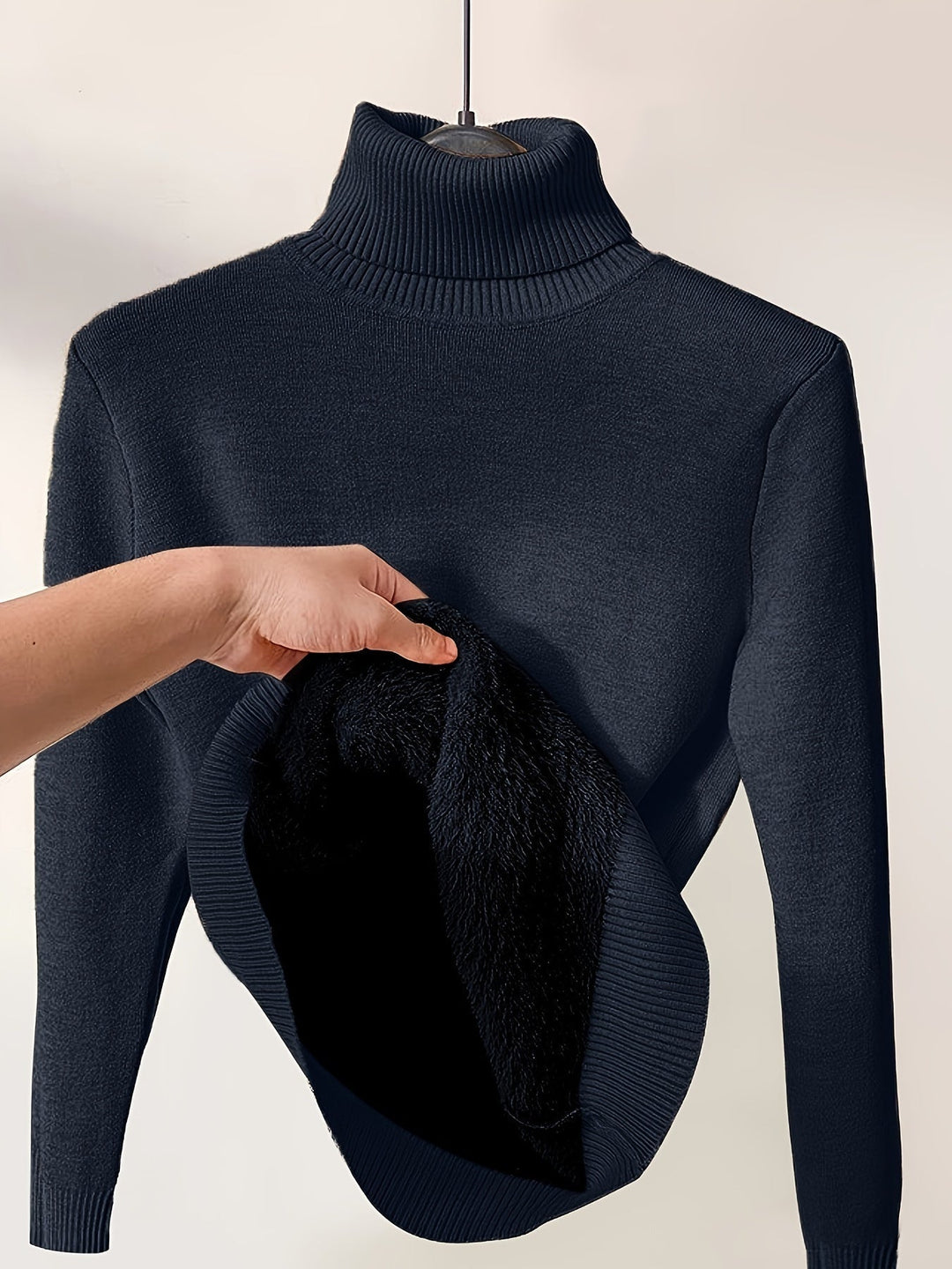 Womens Crew Neck Sweater Warm Classic Fit