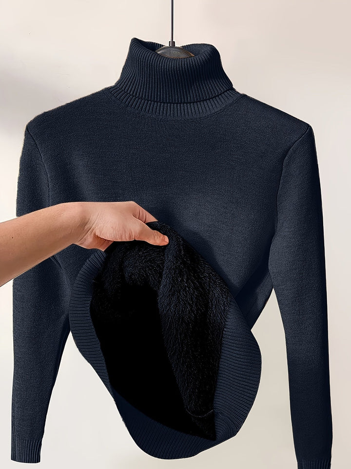 Womens Crew Neck Sweater Warm Classic Fit