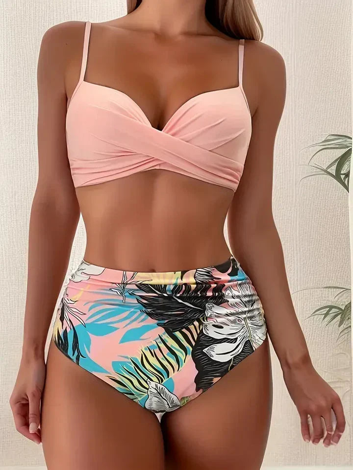 Womens High-Waisted Bikini Push-Up Fit