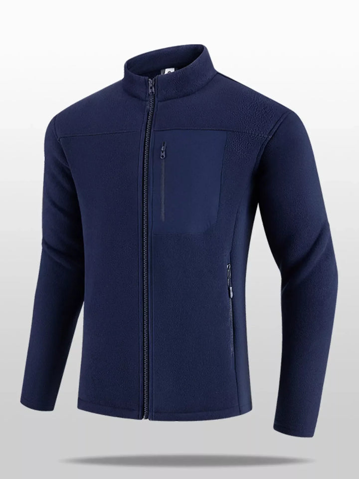 Mens Hooded Jacket Zip-Up Relaxed Fit