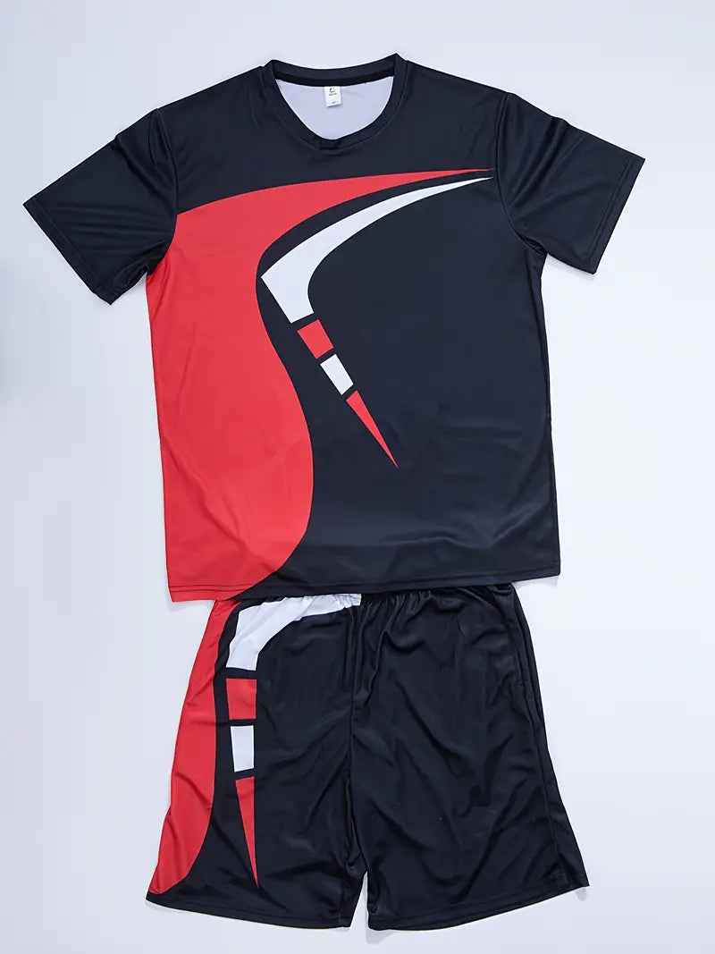Mens Two-Piece Summer Outfit Casual Fit
