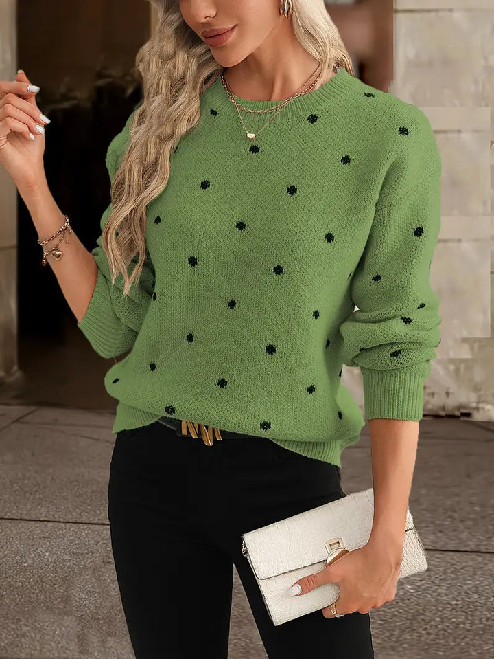 Womens Long Sleeve Sweater Soft Warm Knit