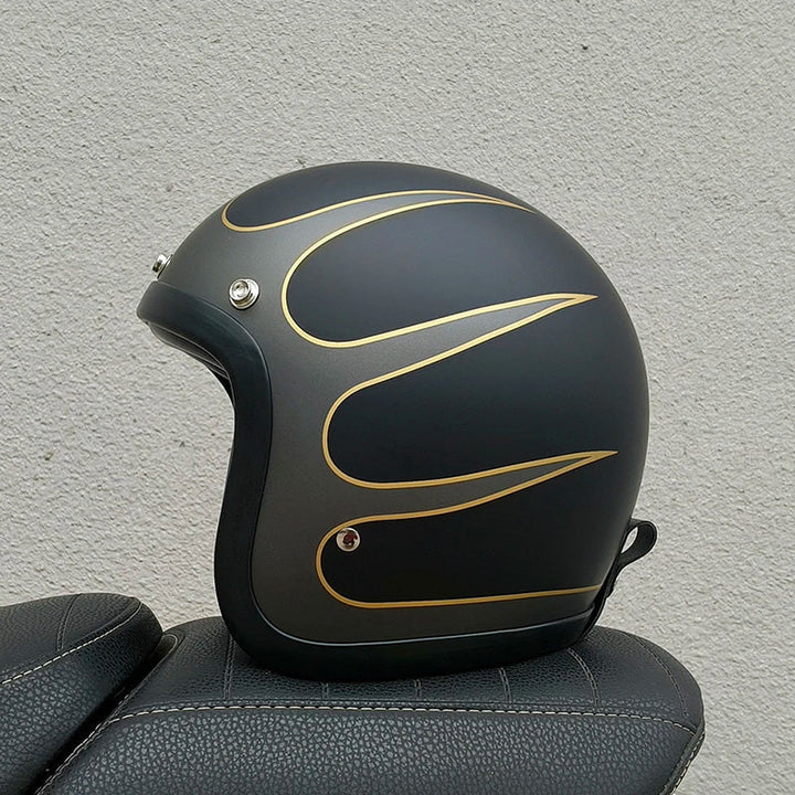 Unisex Motorcycle Helmet Vintage Style DOT ECE Certified