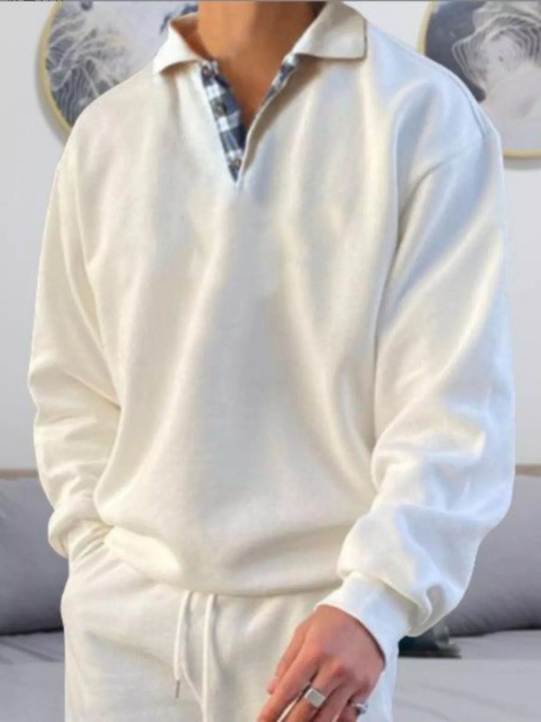 Mens Polo Shirt Long Sleeve Classic Fit - BritishMode