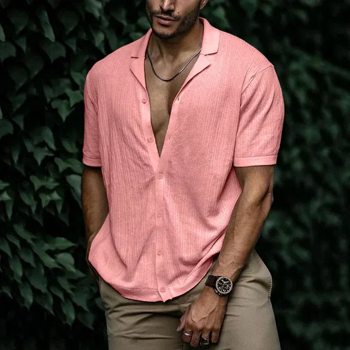 Mens Linen Shirt Comfortable Relaxed Fit