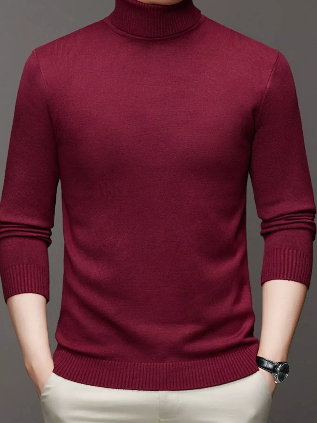 Mens Knit Sweater Crew Neck Large Fit - BritishMode