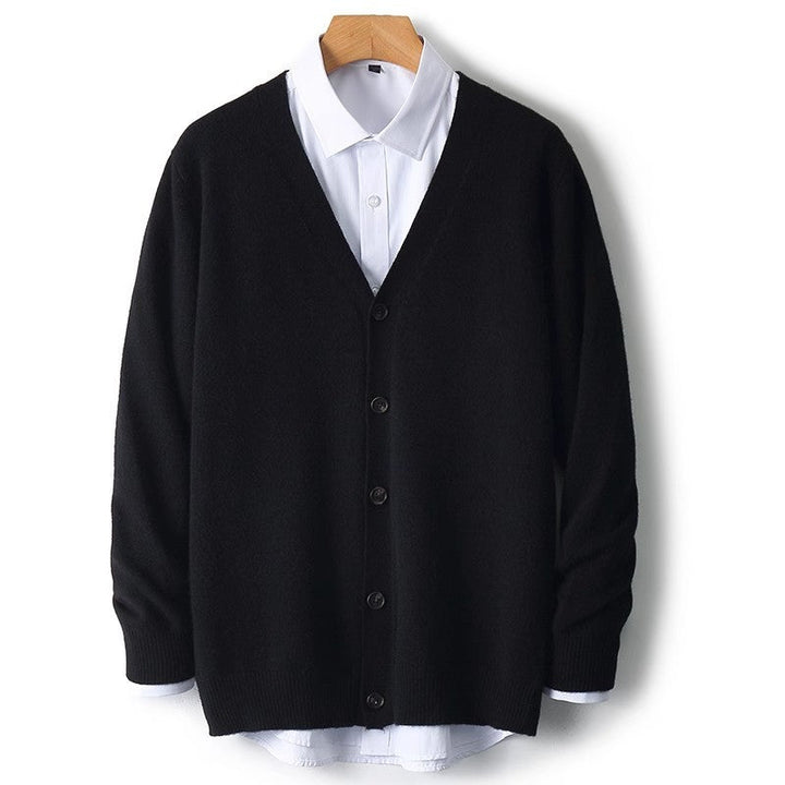 Mens Button Front Sweater Cardigan Classic Fit