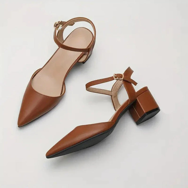 Womens Block Heel Shoes with Comfortable Fit - BritishMode