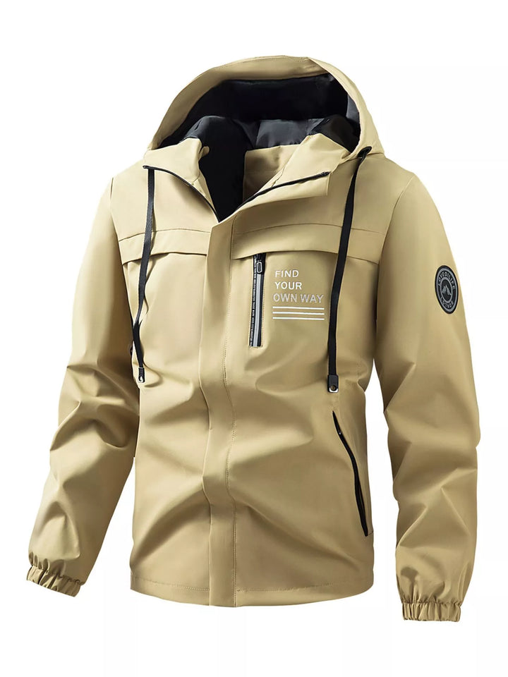 Mens Waterproof Coat Large Size Relaxed Fit
