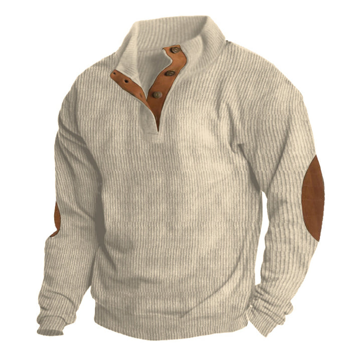 Mens Pullover Sweater Cotton Crew Neck Casual Fit