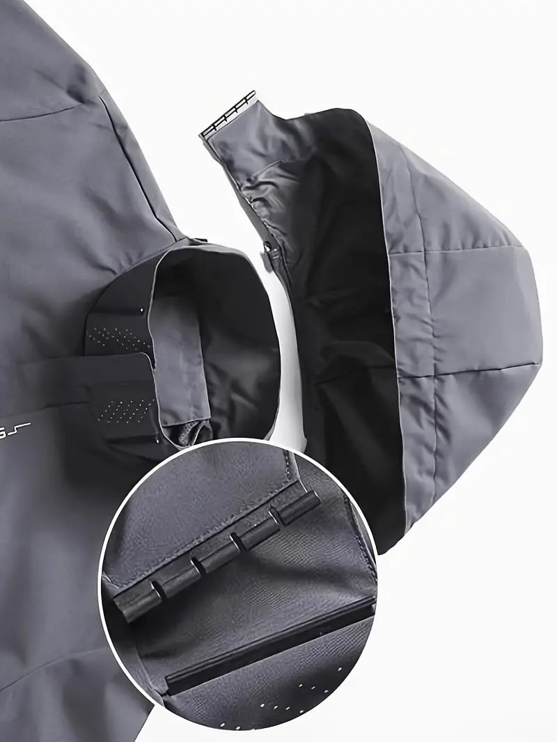 Mens Jacket Lightweight Water-Resistant Regular Fit - BritishMode