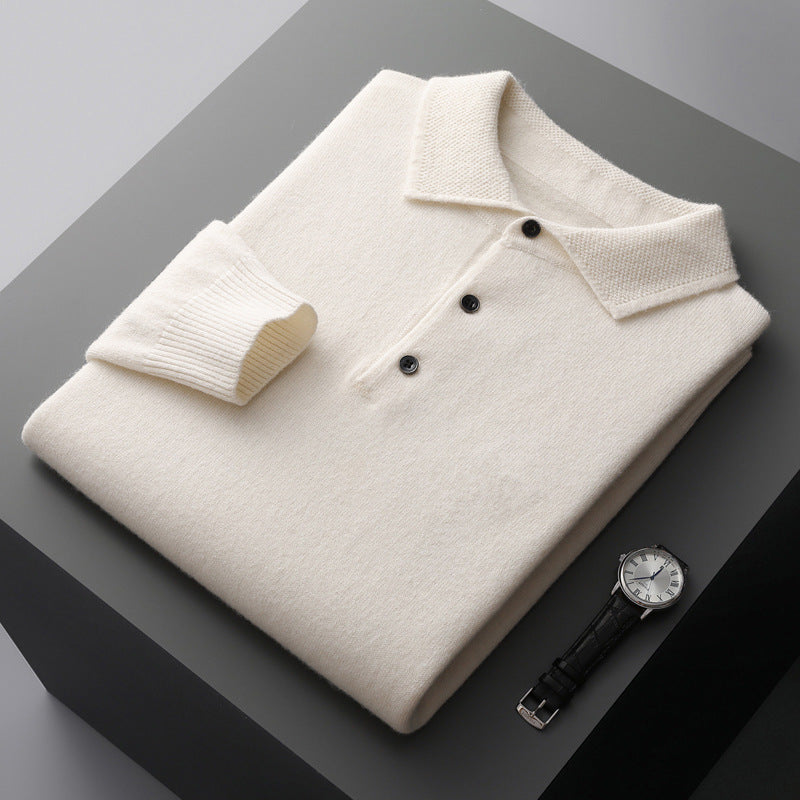 Mens Polo Shirt Merino Wool Soft Fit - BritishMode