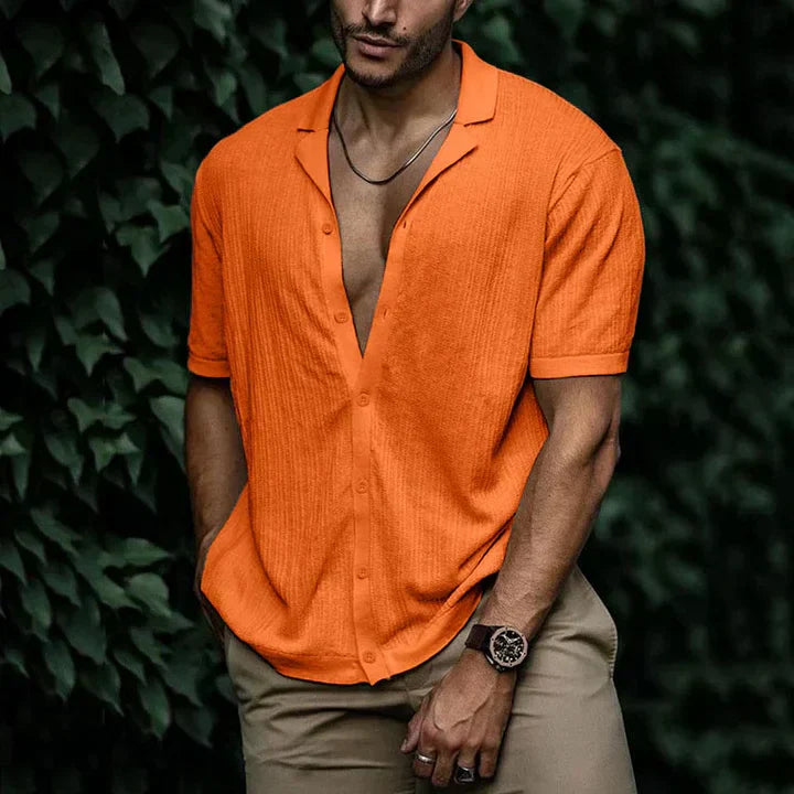 Mens Linen Shirt Comfortable Relaxed Fit