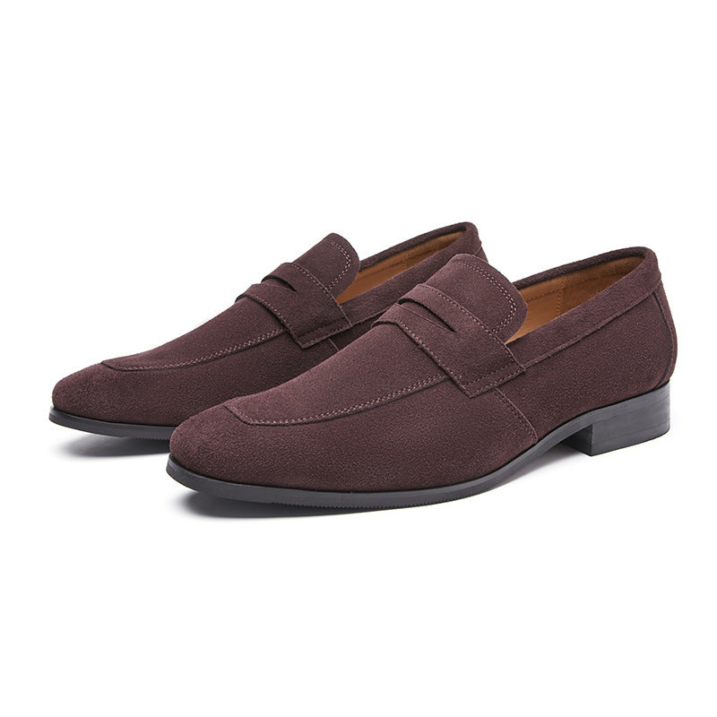 Mens Leather Slip-On Loafers Classic Style - BritishMode