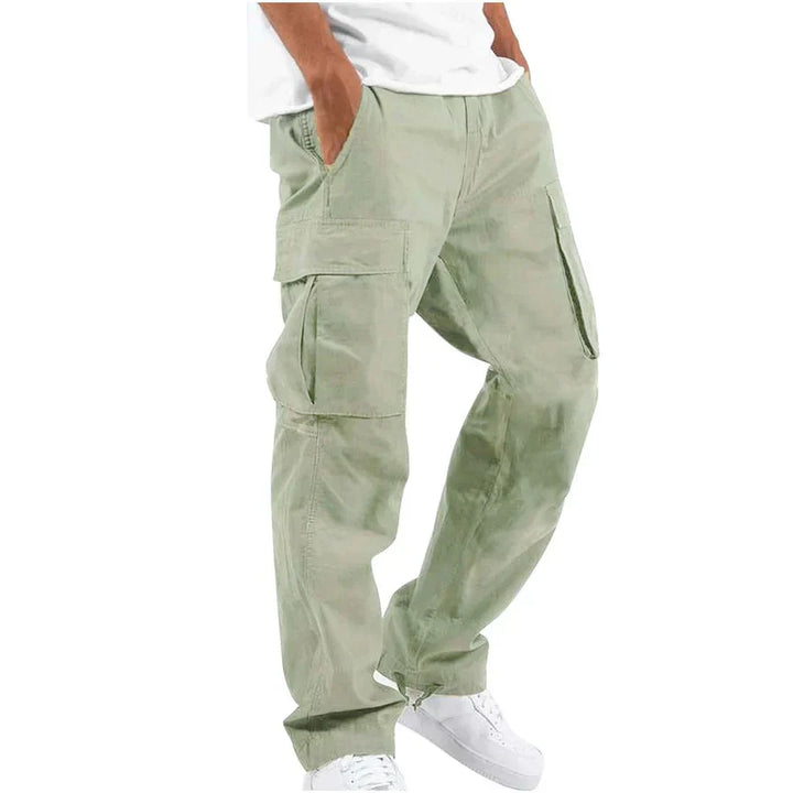 Womens Straight Leg Cargo Trousers Relaxed Fit