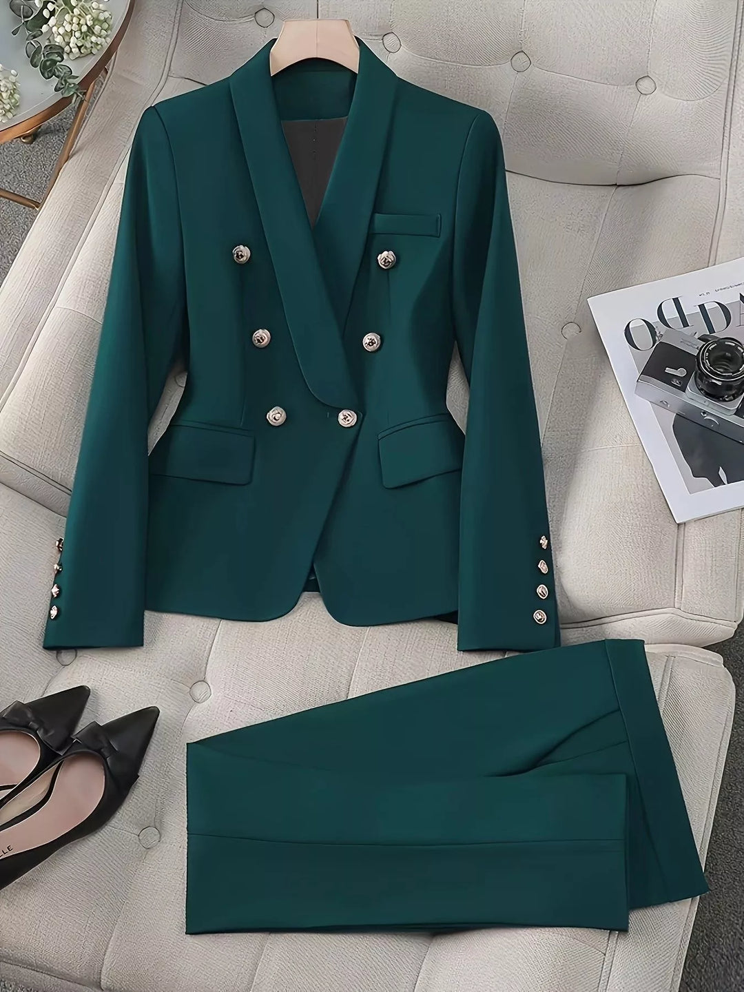 Mens Suit Jacket and Pants Two-Button Classic Fit - BritishMode