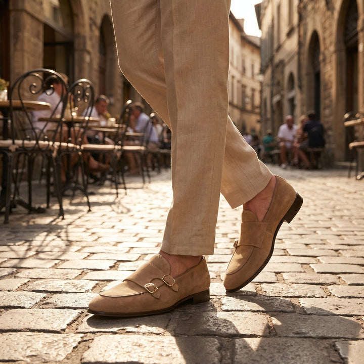 Cassian | Men's Suede Tassel Loafers - view 5
