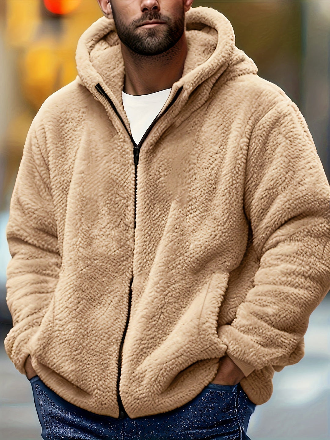 Mens Plus Size Zip-Up Hoodie Casual Comfort Fit